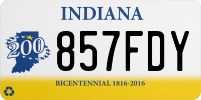 IN license plate 857FDY