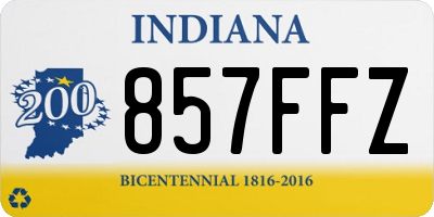 IN license plate 857FFZ