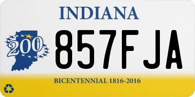 IN license plate 857FJA
