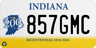 IN license plate 857GMC