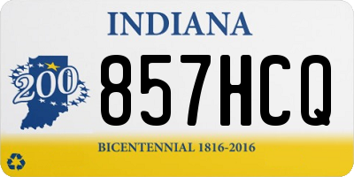 IN license plate 857HCQ