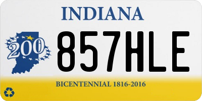 IN license plate 857HLE