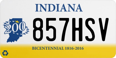 IN license plate 857HSV
