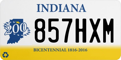 IN license plate 857HXM