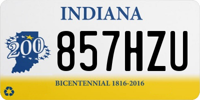 IN license plate 857HZU