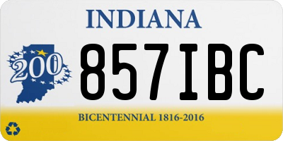 IN license plate 857IBC