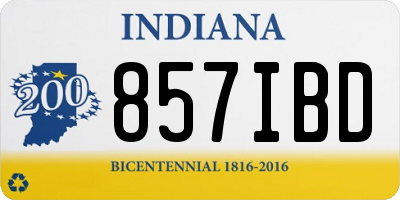 IN license plate 857IBD