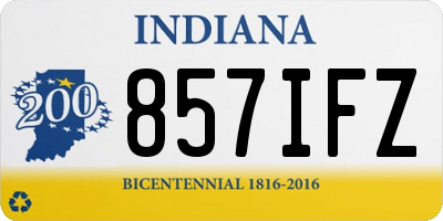 IN license plate 857IFZ