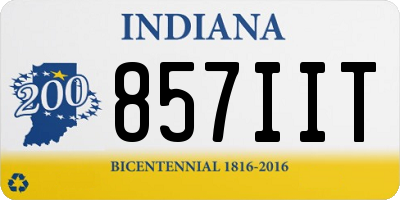 IN license plate 857IIT