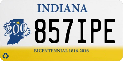 IN license plate 857IPE