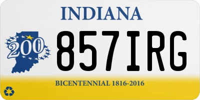 IN license plate 857IRG