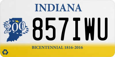 IN license plate 857IWU