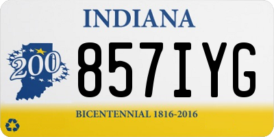IN license plate 857IYG