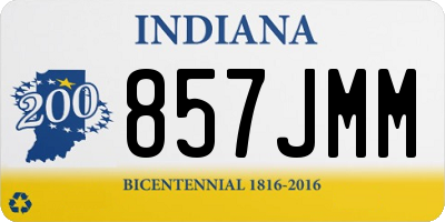 IN license plate 857JMM