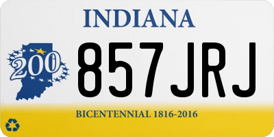 IN license plate 857JRJ