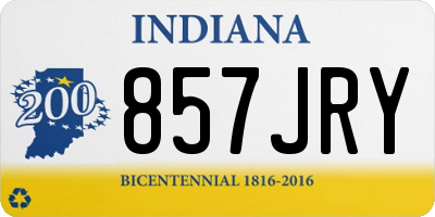 IN license plate 857JRY