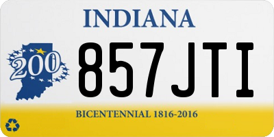IN license plate 857JTI