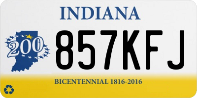 IN license plate 857KFJ