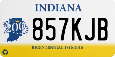 IN license plate 857KJB