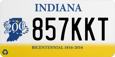 IN license plate 857KKT