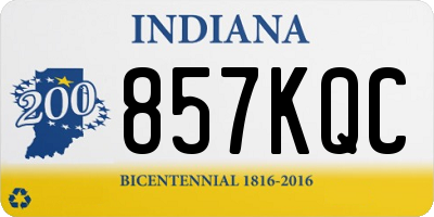 IN license plate 857KQC