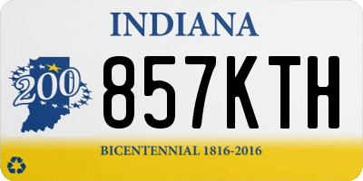IN license plate 857KTH