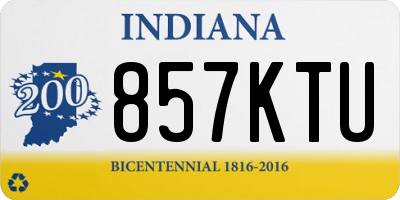 IN license plate 857KTU