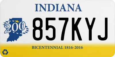 IN license plate 857KYJ