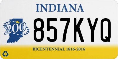 IN license plate 857KYQ