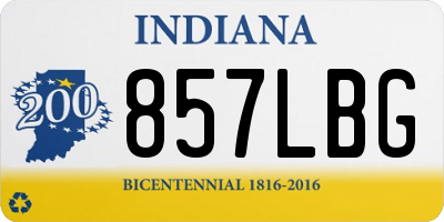 IN license plate 857LBG