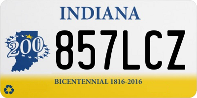 IN license plate 857LCZ