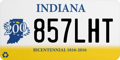 IN license plate 857LHT
