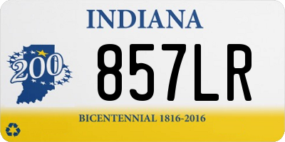 IN license plate 857LR