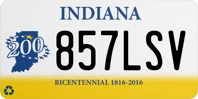 IN license plate 857LSV