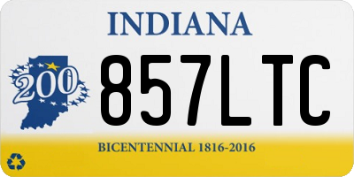 IN license plate 857LTC