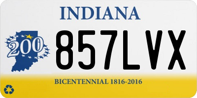 IN license plate 857LVX