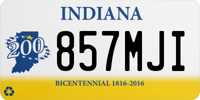 IN license plate 857MJI