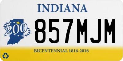 IN license plate 857MJM