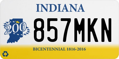 IN license plate 857MKN