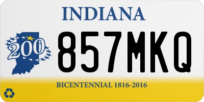IN license plate 857MKQ