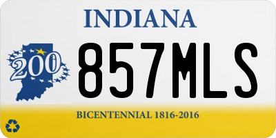 IN license plate 857MLS