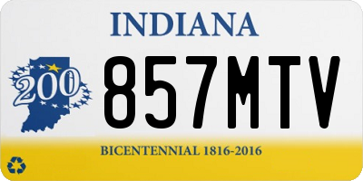 IN license plate 857MTV