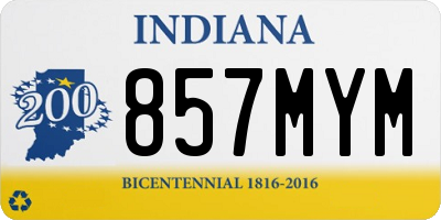 IN license plate 857MYM