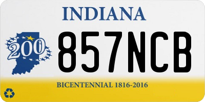 IN license plate 857NCB