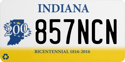 IN license plate 857NCN