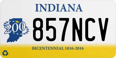 IN license plate 857NCV