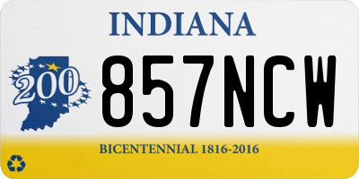 IN license plate 857NCW