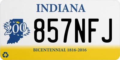 IN license plate 857NFJ
