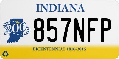 IN license plate 857NFP