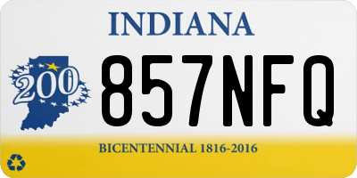 IN license plate 857NFQ